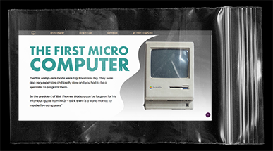 Photo presenting Micro computer website